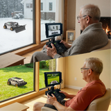 Indoor Mow-Plow Bundle | S1 4WD 18AH Lawn Mower+Snow Plow Kit+MOWFUN FPV angle 2