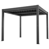 10 Ft. W X 10 Ft. D Aluminium Pergola With Adjustable Louvered Roof angle 2