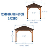 12x10 Barrington Gazebo angle 2