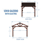 12x10 Gazebo angle 4