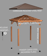 12x12 Barrington Gazebo angle 12