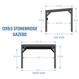 12x9.5 Stonebridge Gazebo angle 2