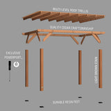 14x10 Delray Pergola angle 8