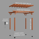 14x12 Beaumont Pergola angle 10