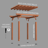 10x10 Beaumont Pergola angle 10