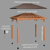 16x12 Barrington Gazebo angle 12