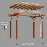14x10 Beaumont Pergola angle 10
