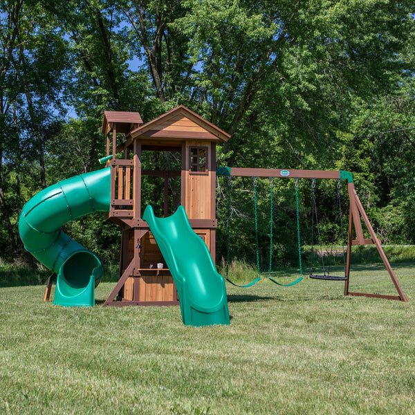 Tacoma Falls Swing Set View 2 - Noxmow Official Hardware