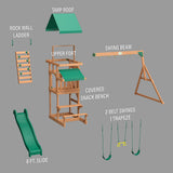 Belmont Swing Set angle 8