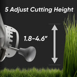 Mowrator S1 21" Leaf & Lawn 2WD 45% Slope (24°) Remote Control Mower angle 8
