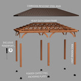 20x12 Barrington Gazebo/Carport angle 13