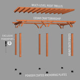 20x12 Beaumont Pergola angle 10