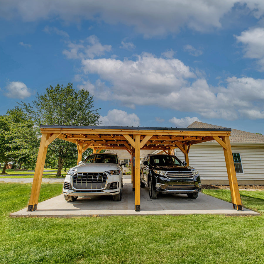 20x20 Kingsport Carport detail view
