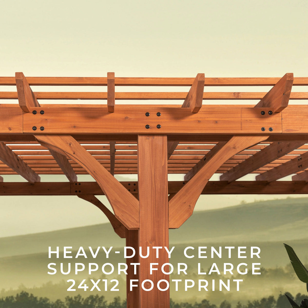 24x12 Beaumont Pergola - Noxmow Official Hardware