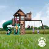 Skyfort III Swing Set angle 2