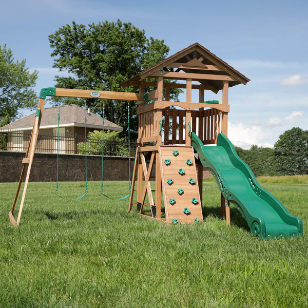 Lightning Ridge Swing Set View 2 - Noxmow Official Hardware