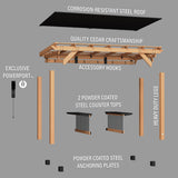 Saxony XL Grill Gazebo angle 16