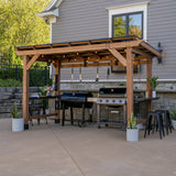 Saxony XL Grill Gazebo angle 1