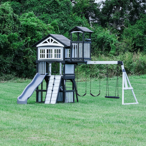 Whispering Point Swing Set View 2 - Noxmow Official Hardware