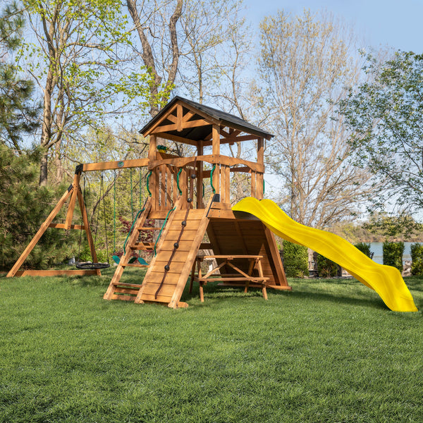 Endeavor II Swing Set View 2 - Noxmow Official Hardware