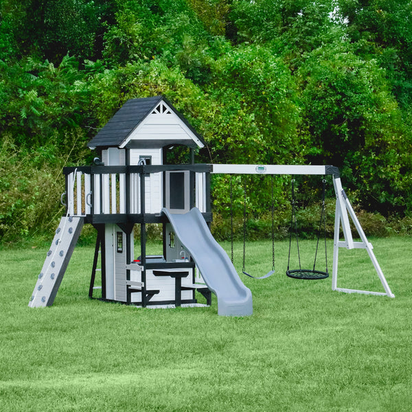 Canyon Creek Swing Set – White View 2 - Noxmow Official Hardware