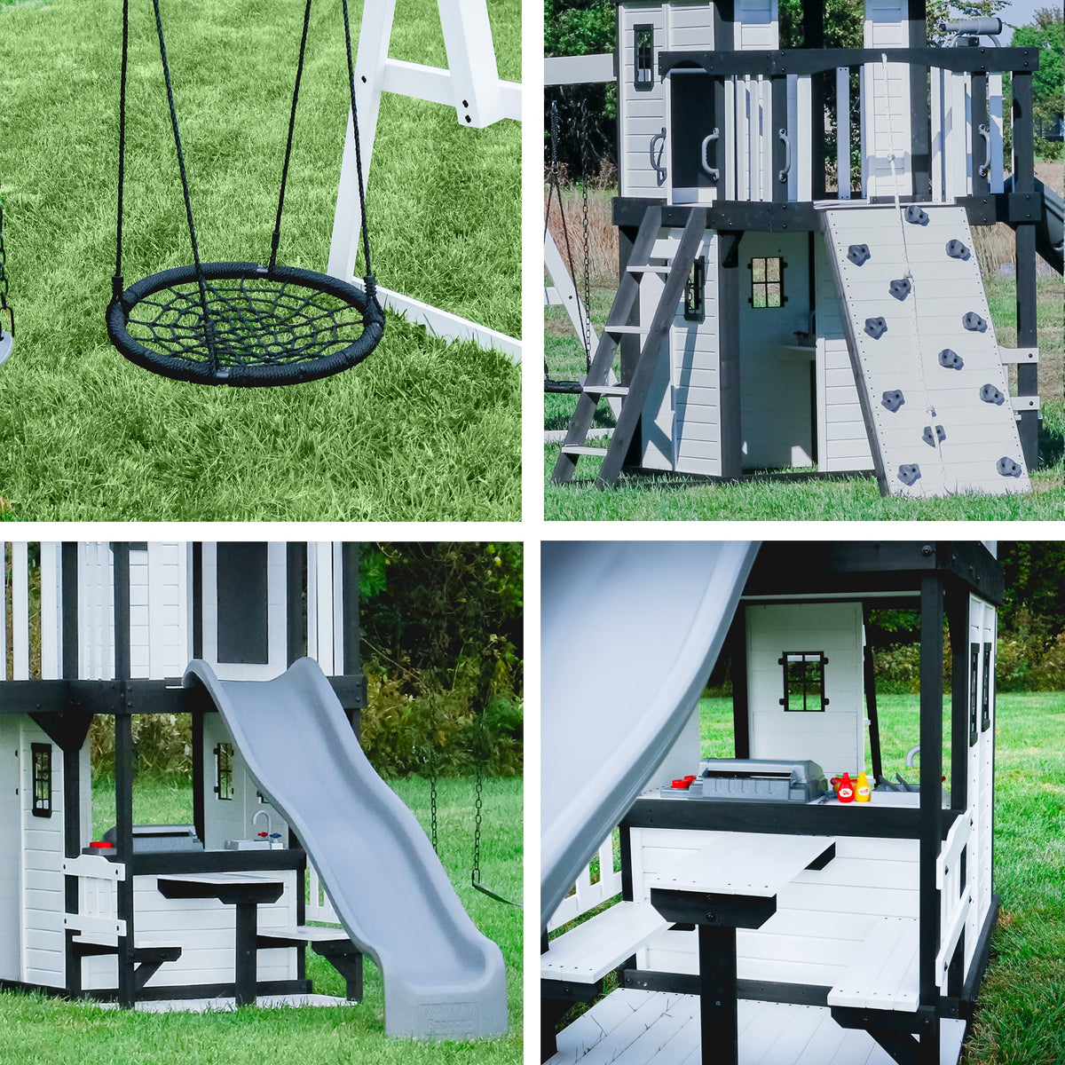 Canyon Creek Swing Set – White - Noxmow Official Hardware
