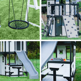 Canyon Creek Swing Set – White angle 1