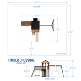 Timber Crossing Swing Set angle 3