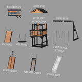 Timber Crossing Swing Set angle 12