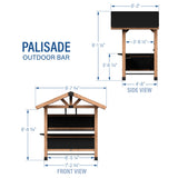Palisade Outdoor Bar angle 6
