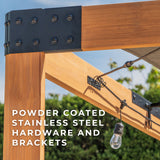 12x10 Brendan Sail Shade Pergola angle 8