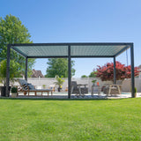 20x10 Sarasota Steel Louvered Pergola angle 10