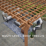 12x12 Beaumont Pergola angle 7