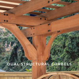 12x12 Beaumont Pergola angle 6