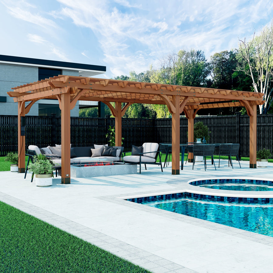 24x12 Beaumont Pergola detail view