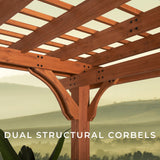 24x12 Beaumont Pergola angle 7
