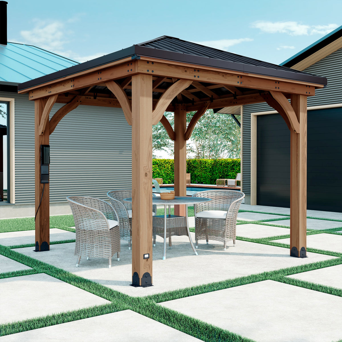 10x10 Barrington Gazebo - Noxmow Official Hardware