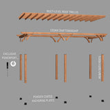 24x12 Beaumont Pergola angle 11