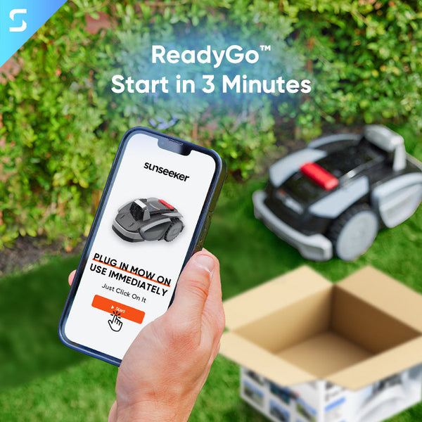V3 Wireless AI Robot Lawn Mower for Small Yards | 0.15 Acre | ReadyGo™ View 2 - Noxmow Official Hardware