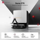 Roborock Saros Z70 Robot Vacuum with OmniGrip™ Mechanical Arm angle 13