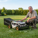 Mowrator S1 21" Leaf & Lawn 4WD 119% Slope (50°) Remote Control Mower Grip Tread Tire Edition angle 8