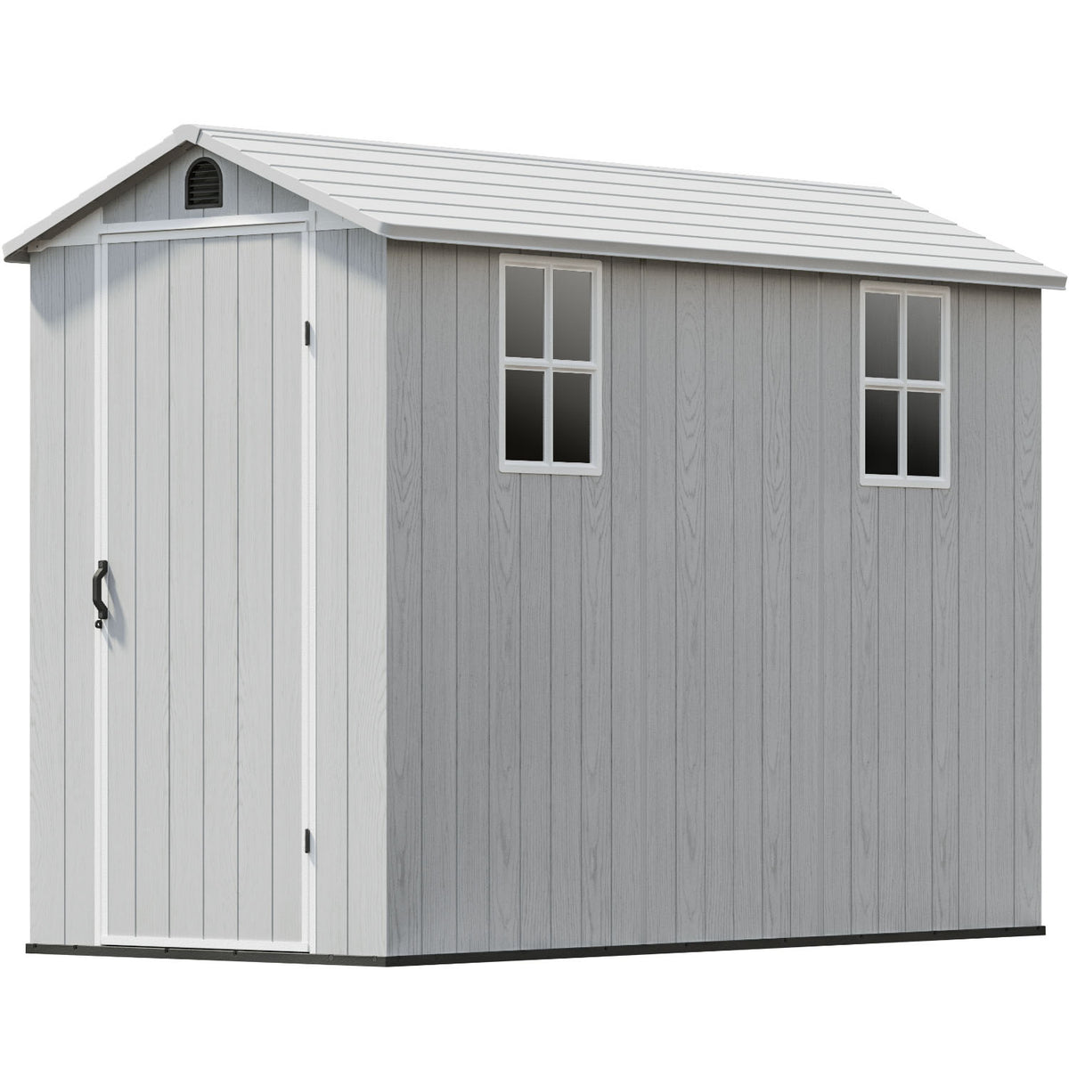 Patiowell Fit-it 4x8 Plastic Storage with Floor, Gray - Noxmow Official Hardware