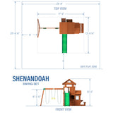 Shenandoah Swing Set angle 3