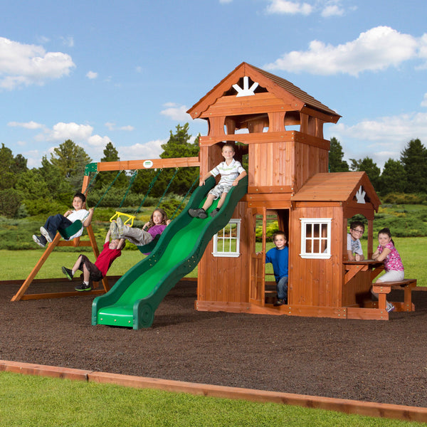 Shenandoah Swing Set View 2 - Noxmow Official Hardware