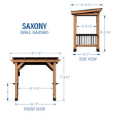 Saxony Grill Gazebo angle 3