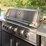 Lancaster | L-Shape Outdoor Kitchen with Built-In Grill & Pizza Oven angle 5