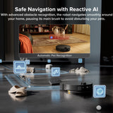 Roborock Saros 10 Robot Vacuum with Refill & Drainage System angle 10
