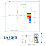 Bay Pointe Swing Set angle 2