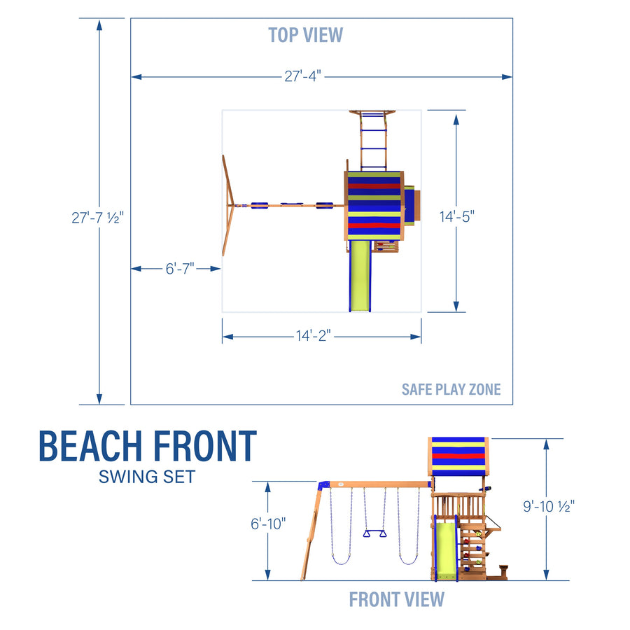 Beach Front Swing Set detail view