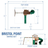 Bristol Point Swing Set angle 4